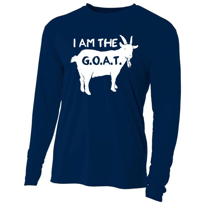 I Am The GOAT Greatest Of All Time Athletics Champion Cooling Performance Long Sleeve Crew