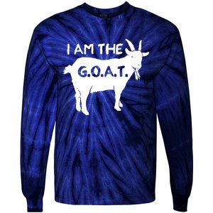 I Am The GOAT Greatest Of All Time Athletics Champion Tie-Dye Long Sleeve Shirt