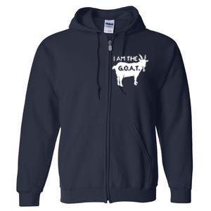 I Am The GOAT Greatest Of All Time Athletics Champion Full Zip Hoodie