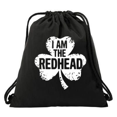 I Am The Redhead Dibs on The Redhead Funny St Patricks day  Drawstring Bag