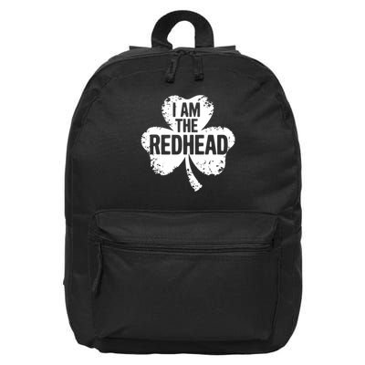I Am The Redhead Dibs on The Redhead Funny St Patricks day  16 in Basic Backpack