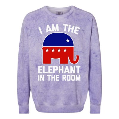 I Am The Elephant In The Room  Funny Pro-Trump 2024  Colorblast Crewneck Sweatshirt