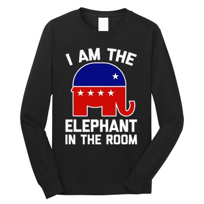 I Am The Elephant In The Room  Funny Pro-Trump 2024  Long Sleeve Shirt