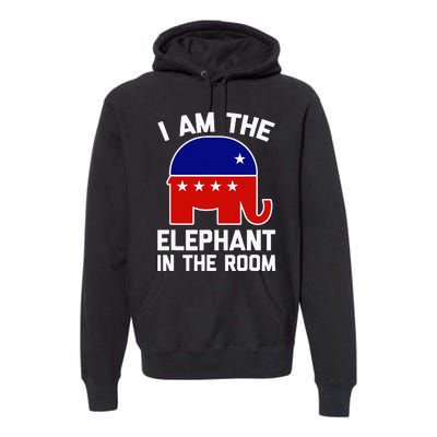 I Am The Elephant In The Room  Funny Pro-Trump 2024  Premium Hoodie