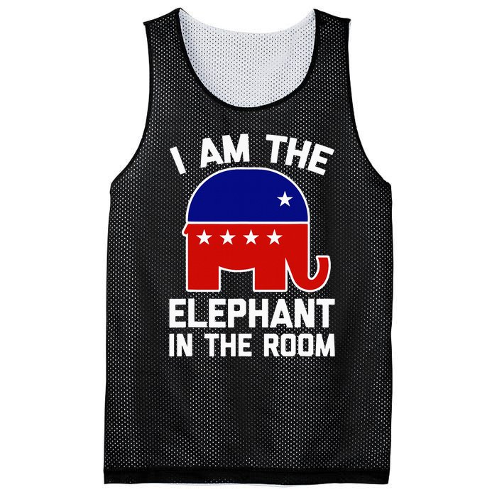 I Am The Elephant In The Room  Funny Pro-Trump 2024  Mesh Reversible Basketball Jersey Tank