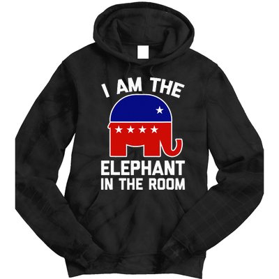 I Am The Elephant In The Room  Funny Pro-Trump 2024  Tie Dye Hoodie