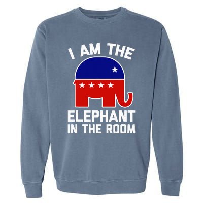 I Am The Elephant In The Room  Funny Pro-Trump 2024  Garment-Dyed Sweatshirt