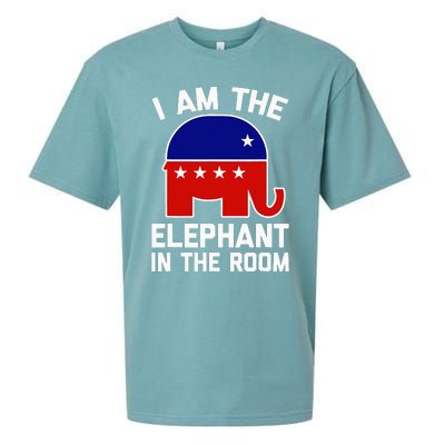 I Am The Elephant In The Room  Funny Pro-Trump 2024  Sueded Cloud Jersey T-Shirt