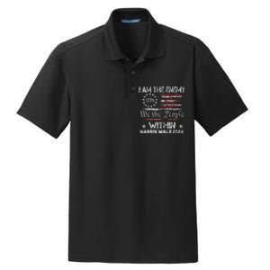 I Am The Enemy Within Harris Walz 2024 Dry Zone Grid Polo