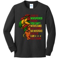 I Am The Storm Juneteenth Black History Month Kids Long Sleeve Shirt