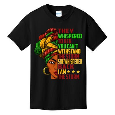 I Am The Storm Juneteenth Black History Month Kids T-Shirt