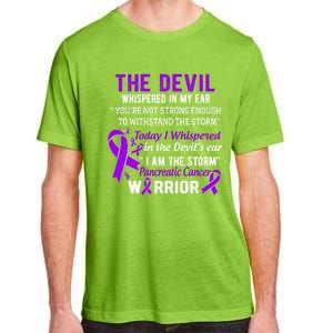 I Am The Storm Pancreatic Cancer Warrior Gift Adult ChromaSoft Performance T-Shirt