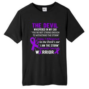 I Am The Storm Pancreatic Cancer Warrior Gift Tall Fusion ChromaSoft Performance T-Shirt