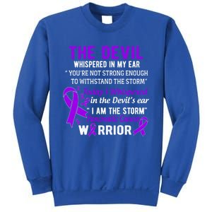 I Am The Storm Pancreatic Cancer Warrior Gift Sweatshirt