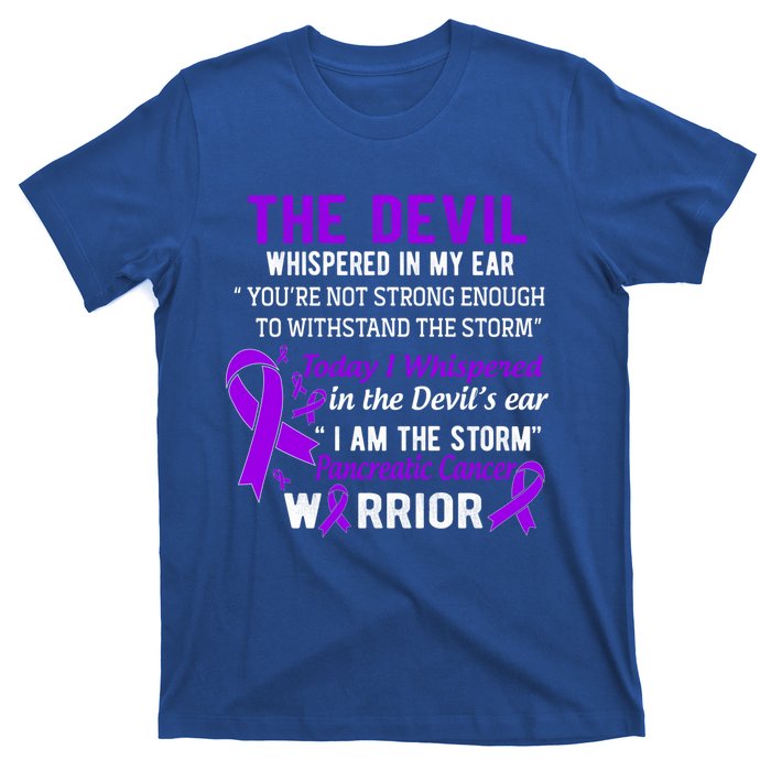 I Am The Storm Pancreatic Cancer Warrior Gift T-Shirt