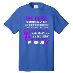 I Am The Storm Pancreatic Cancer Warrior Gift Tall T-Shirt