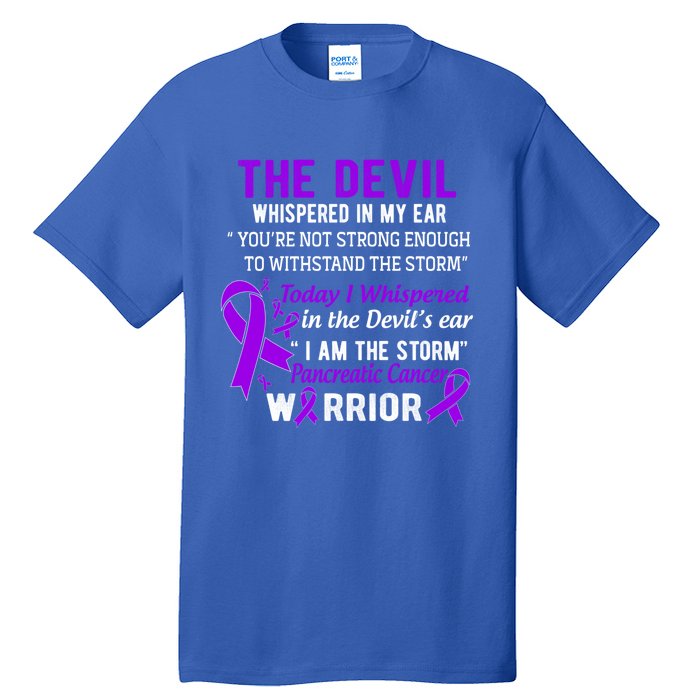 I Am The Storm Pancreatic Cancer Warrior Gift Tall T-Shirt