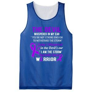 I Am The Storm Pancreatic Cancer Warrior Gift Mesh Reversible Basketball Jersey Tank