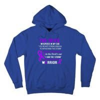 I Am The Storm Pancreatic Cancer Warrior Gift Tall Hoodie