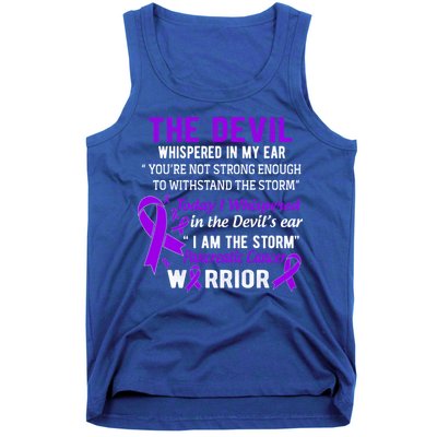 I Am The Storm Pancreatic Cancer Warrior Gift Tank Top