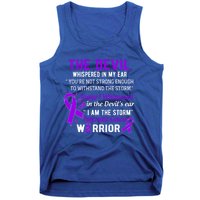 I Am The Storm Pancreatic Cancer Warrior Gift Tank Top