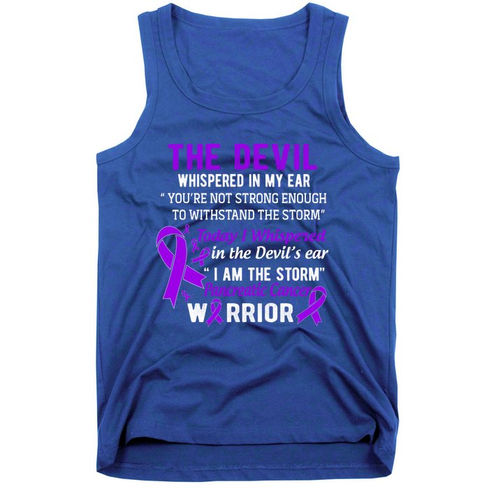 I Am The Storm Pancreatic Cancer Warrior Gift Tank Top