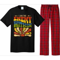 I Am The Enemy Within America Funny I Am The Enemy Within Pajama Set