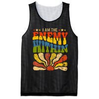 I Am The Enemy Within America Funny I Am The Enemy Within Mesh Reversible Basketball Jersey Tank