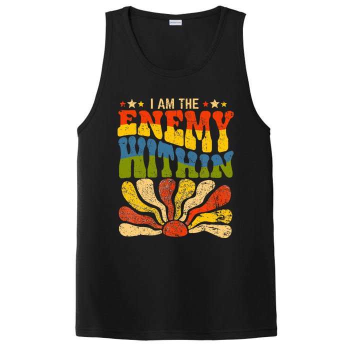 I Am The Enemy Within America Funny I Am The Enemy Within PosiCharge Competitor Tank