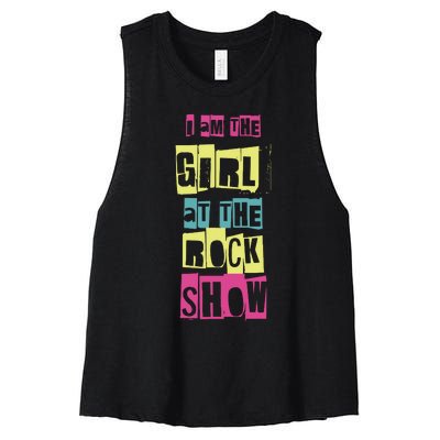 I Am The Girl At Funny Punk Rock Music Lover Women's Racerback Cropped Tank