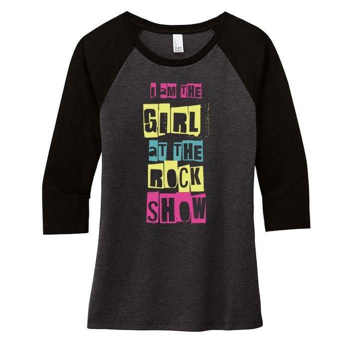 I Am The Girl At Funny Punk Rock Music Lover Women's Tri-Blend 3/4-Sleeve Raglan Shirt