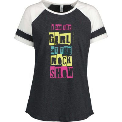 I Am The Girl At Funny Punk Rock Music Lover Enza Ladies Jersey Colorblock Tee