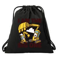 I Am The Big One Builder First Birthday Drawstring Bag