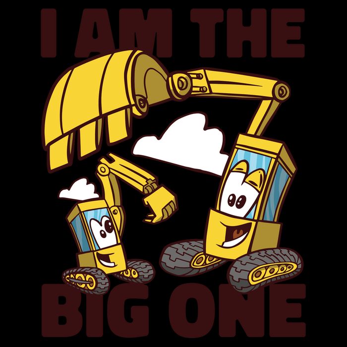 I Am The Big One Builder First Birthday Drawstring Bag