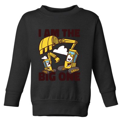 I Am The Big One Builder First Birthday Toddler Sweatshirt