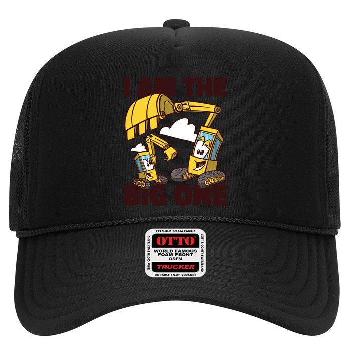 I Am The Big One Builder First Birthday Trucker Hat