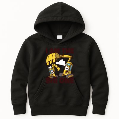I Am The Big One Builder First Birthday Kids Hoodie