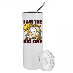 I Am The Big One Builder First Birthday Stainless Steel Tumbler