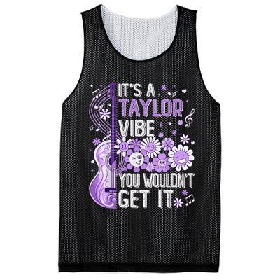 It'S A Taylor Vibe You Wouldn'T Get It 80'S P.i.n.k Girl Mesh Reversible Basketball Jersey Tank