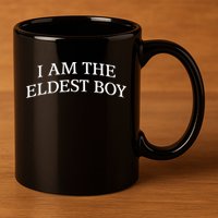 I Am The Eldest Boy Embroidery Hat Cap 11oz C Handle Ceramic Mug