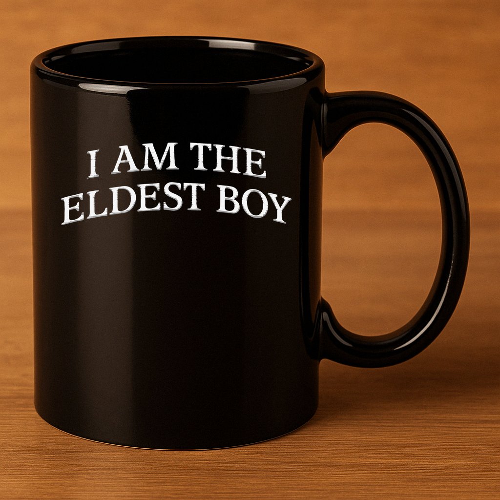 I Am The Eldest Boy Embroidery Hat Cap 11oz C Handle Ceramic Mug