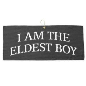 I Am The Eldest Boy Embroidery Hat Cap Large Microfiber Waffle Golf Towel