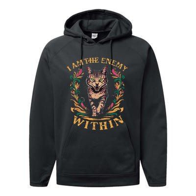 I Am The Enemy Within Performance Fleece Hoodie