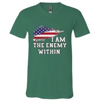 I Am The Enemy Within V-Neck T-Shirt