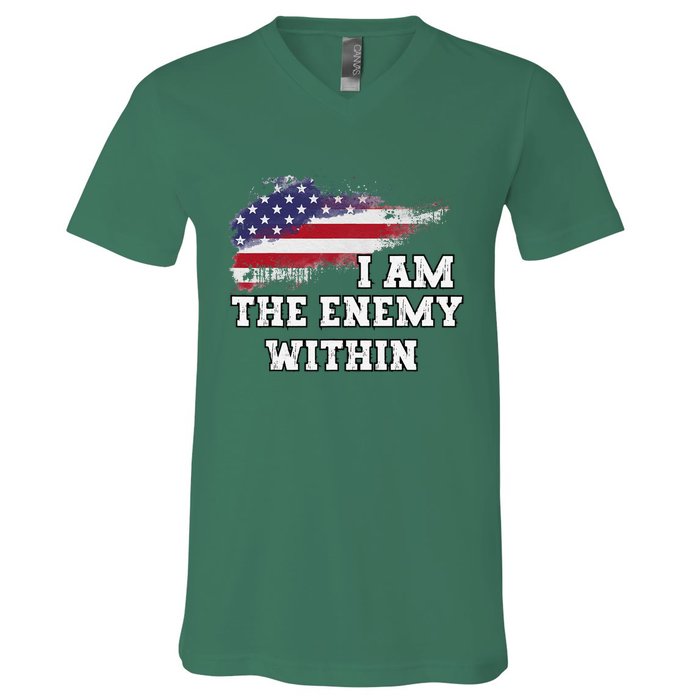 I Am The Enemy Within V-Neck T-Shirt