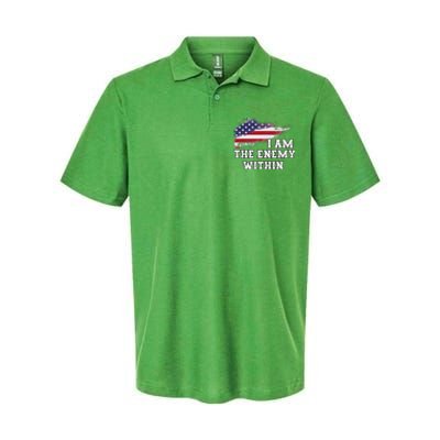 I Am The Enemy Within Softstyle Adult Sport Polo