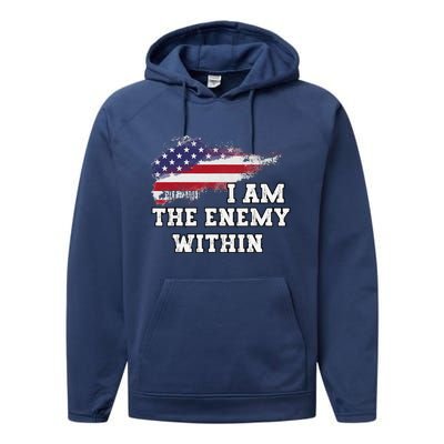 I Am The Enemy Within Performance Fleece Hoodie