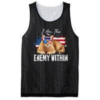 I Am The Enemy Within Pun Kamala Harris Cat Us Glasses 2024 Mesh Reversible Basketball Jersey Tank