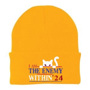 I Am The Enemy Within Kamala Harris 2024 Knit Cap Winter Beanie