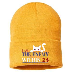 I Am The Enemy Within Kamala Harris 2024 Sustainable Knit Beanie